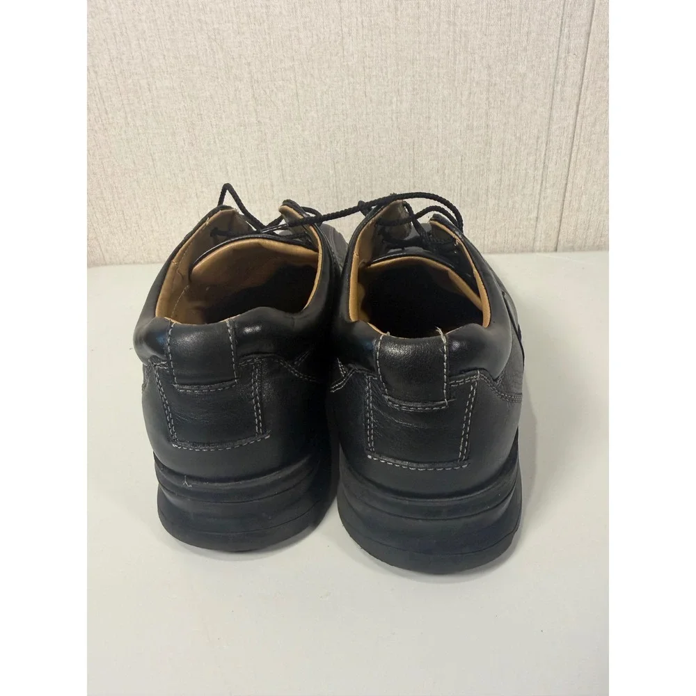 Dockers Mens Black Leather Oxford Square Toe Lace Up Dress Shoes 10.5M 90-29024